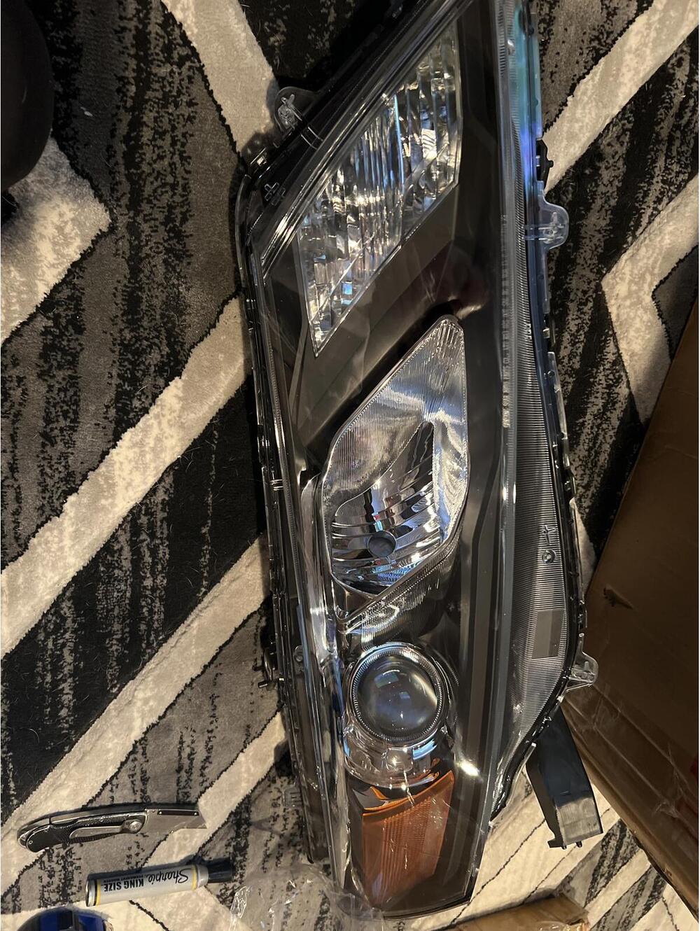 Left Driver Side Front Headlight for 2010-2012 Honda Accord Crosstour EX EXL